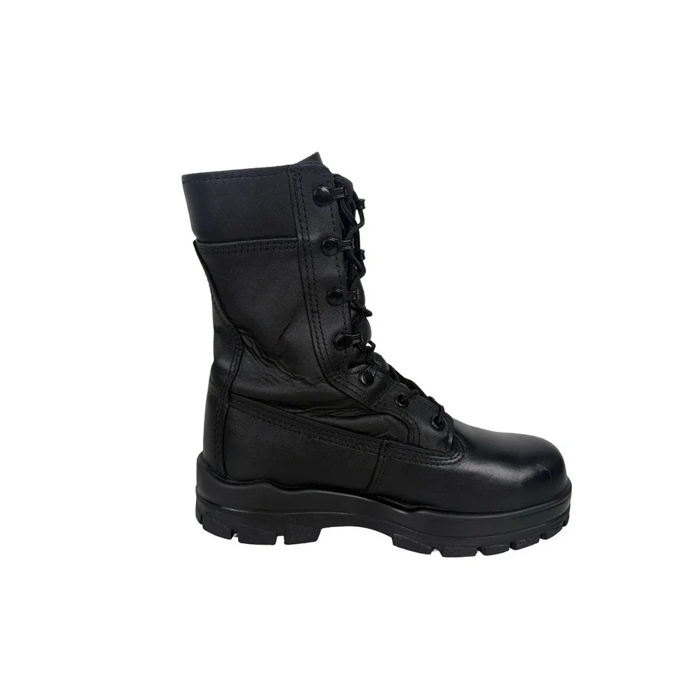 Bates DuraShock Steel Toe Work Boots Mens Size 6 M US Leather Vibram USA Black